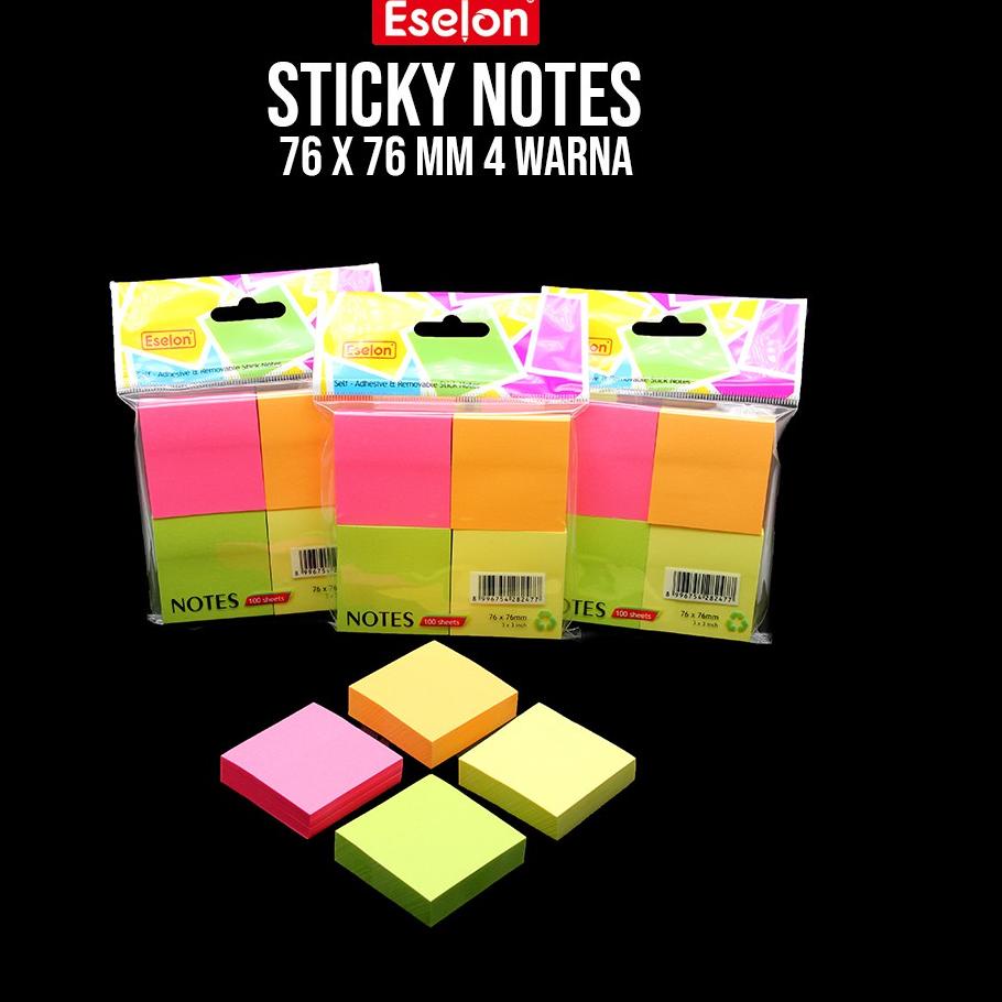 

㊏ Sticky Notes / Sticky Notes Eselon / Sticky Notes Polos 76*76mm ↦