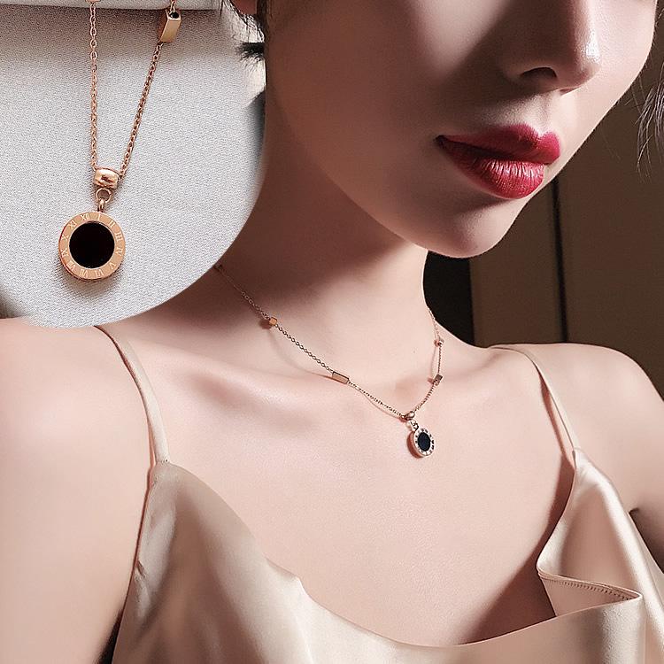 [Bayar Di Tempat] Kalung Titanium Wanita Liontin Bulgary Anti Karat Selamanya / kalung titanium cewek anti karat dan luntur / kalung korean style cewek