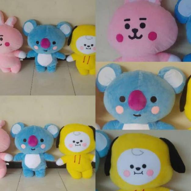 BONEKA KARAKTER BT21 BTS BONEKA KOREA CHIMMY , COOKIE KOYA 22 INCI
