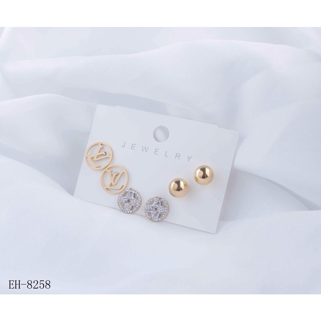 Anting  Titanium Permata Perhiasan Wanita Jewelry  8336/8258/C&amp;D 1574