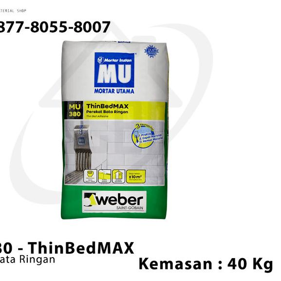 MORTAR UTAMA MU 380 PEREKAT HEBEL - 40KG