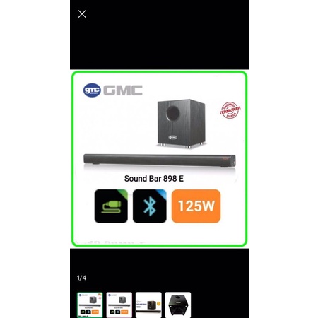 Speaker GMC Sound bar E898 bruetooth suara bagus mantap