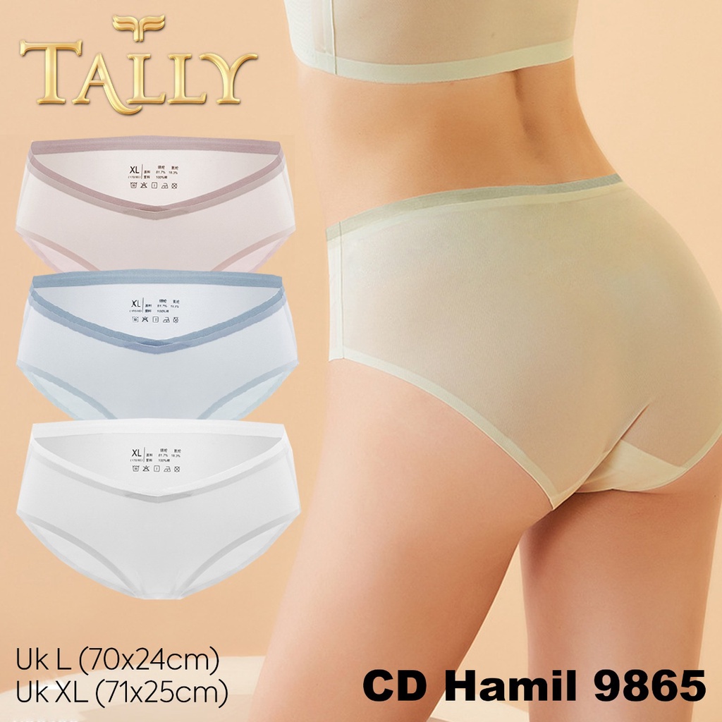 Celana Dalam Hamil Hipster dibawah Perut Muat Kehamilan 0 - 9 Bulan TALLY Maternity CD 9865