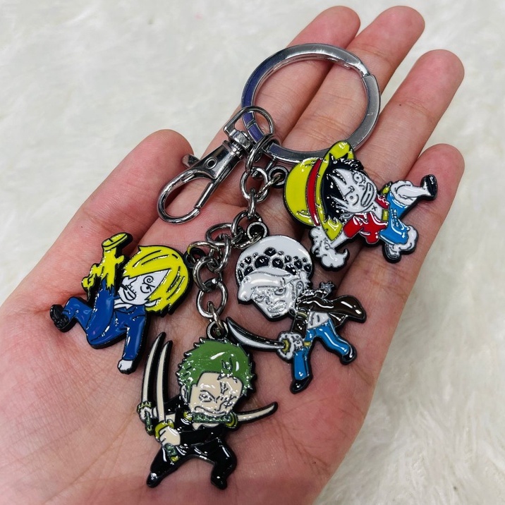 ACC 007 Keychain Ganci Caracter Luffy-Zoro-Law-Sanji One Piece