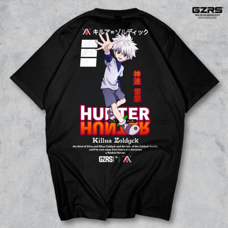 GZRS T-shirt Killua Zoldyck HxH - Black