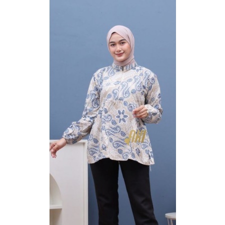 BAJU BATIK WANITA MODERN MONALISA GENES M,L,XL asli PEKALONGAN