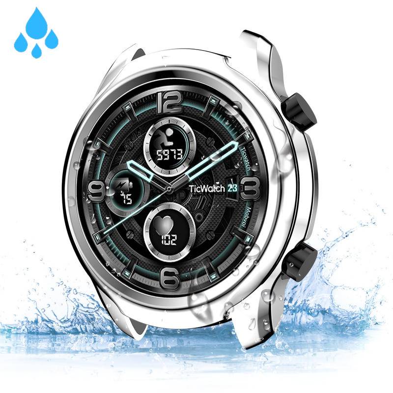 Casing Pelindung Smartwatch TicWatch Pro 3 Bahan TPU Dengan Frame Bumper