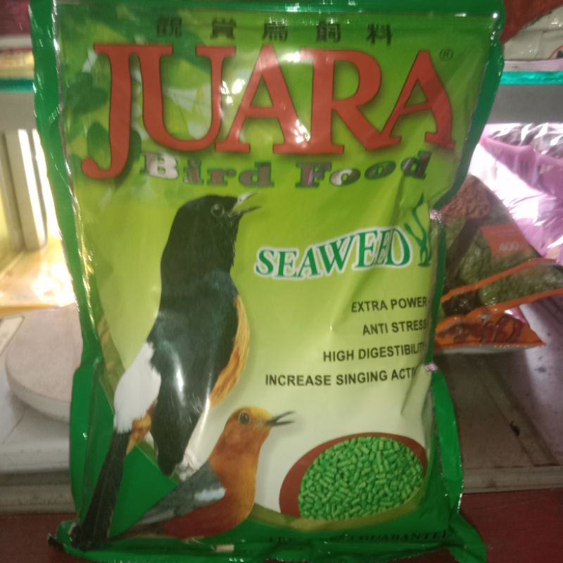 Juara Bird Food Hijau Seaweed