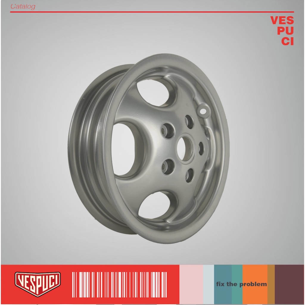 Velg Pelek Rims Depan Vespa Matic Matik Metic Metik ET4 Ring 10 Original Piaggio