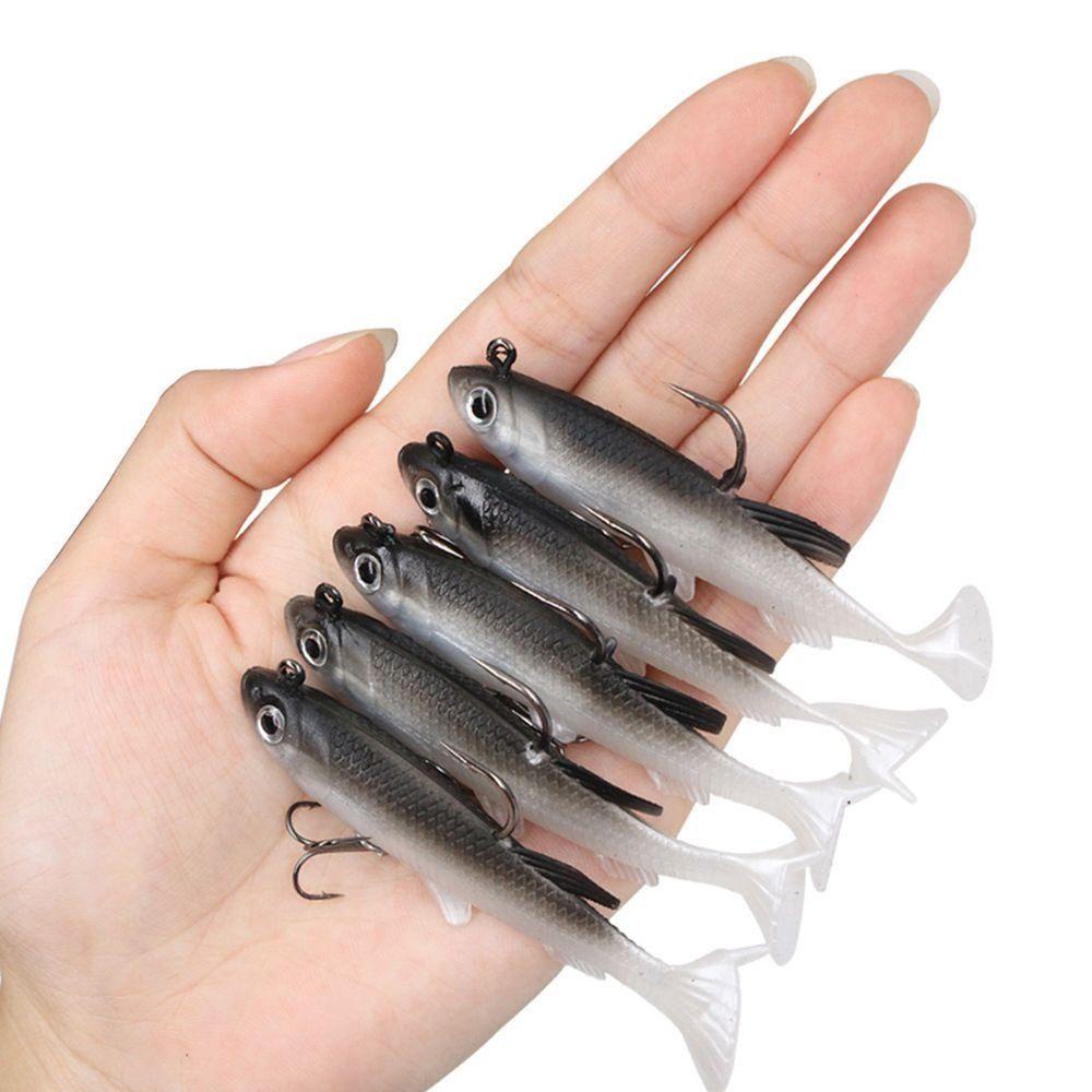 Preva 5pcs Umpan Pancing High Quaility Artificial Worm Barbed Hook Ikan Kecil