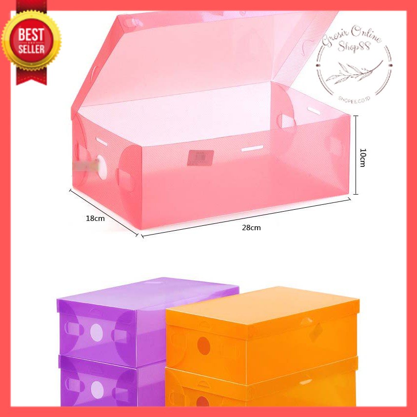 GOS - D312 - Kotak Sandal - Shoe Storage Box Rak Sepatu Plastik - Kotak Sepatu Bahan Plastik