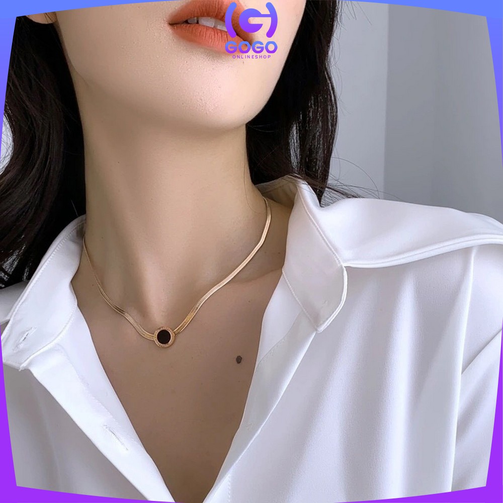 GOGO-K122 Kalung Wanita Infinity Love Aksesoris Fashion Cewek Korean Style Kalung Rantai Liontin / Pearl Necklace Aesthetic Women