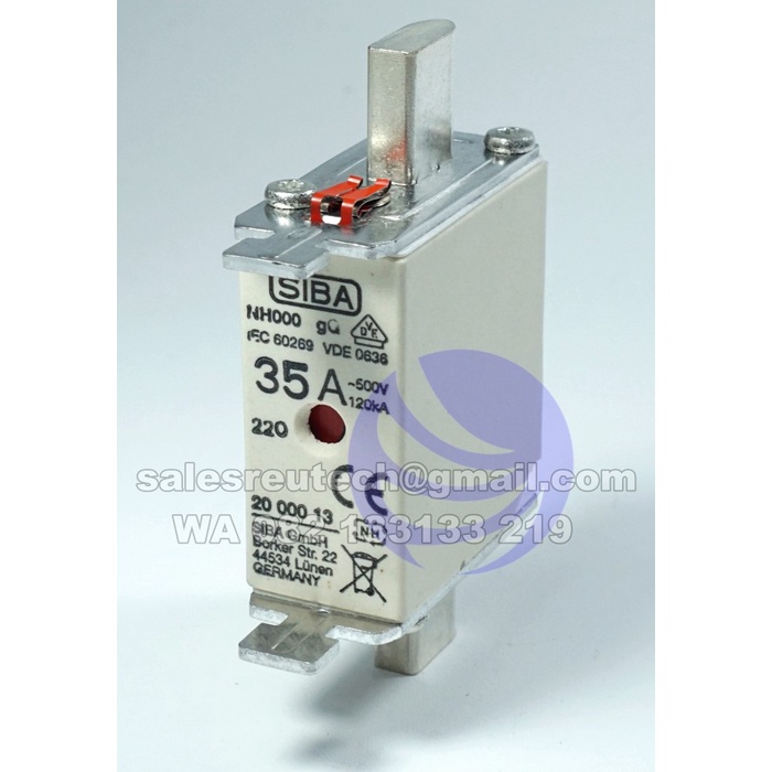 Fuse SIBA NH000 35A 500V 2000013.35