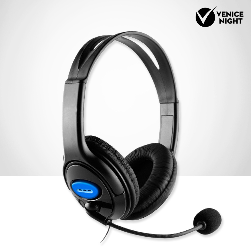 (VNEP) (Berkabel) Stereo Bass Gaming Headset Headphone dengan Mikrofon untuk Telepon Komputer