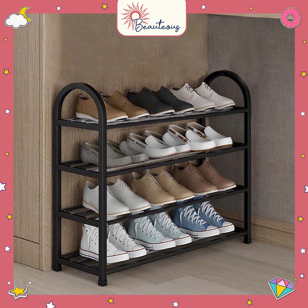 Rak Sepatu Tempat Penyimpanan Sandal Sepatu Susun Portable Shoe Rack