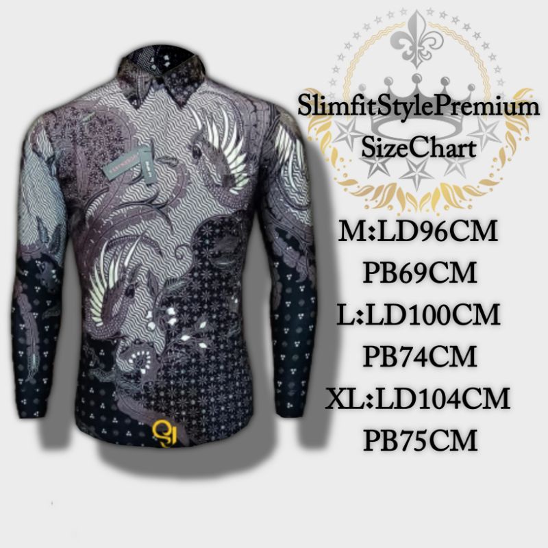 NEW !!! BATIK PRIA SLIMFIT PREMIUM MOTIF MEWAH TIDAK PASARAN
