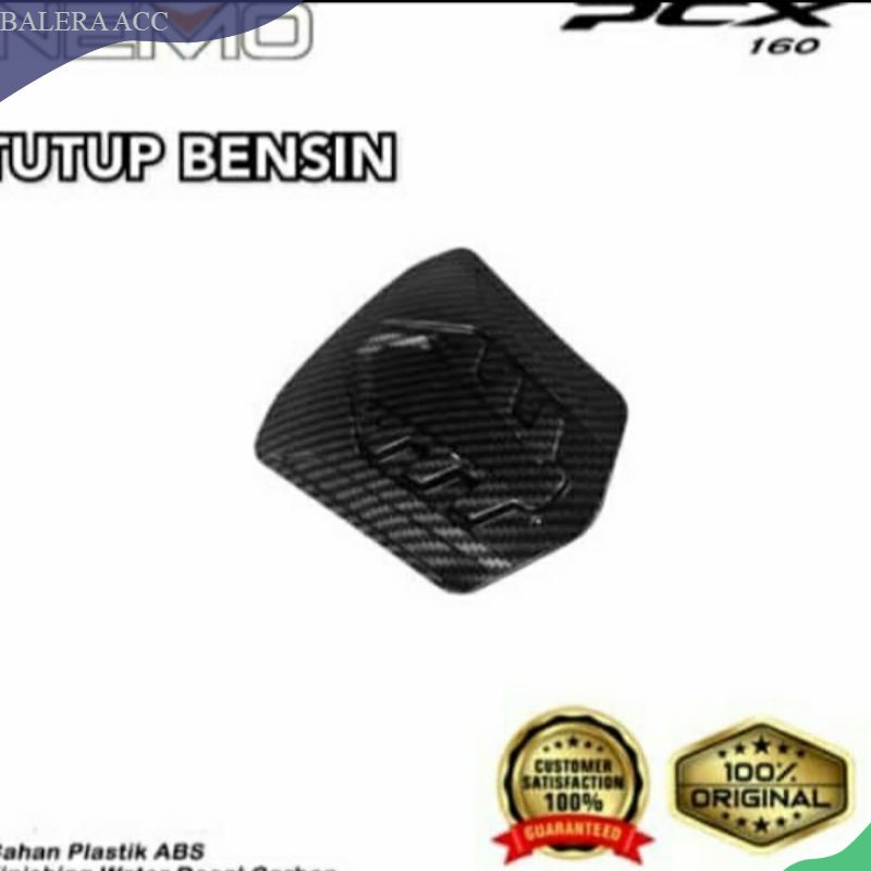 Cover tutup tanki bensin New PCX 160 2021 carbon nemo