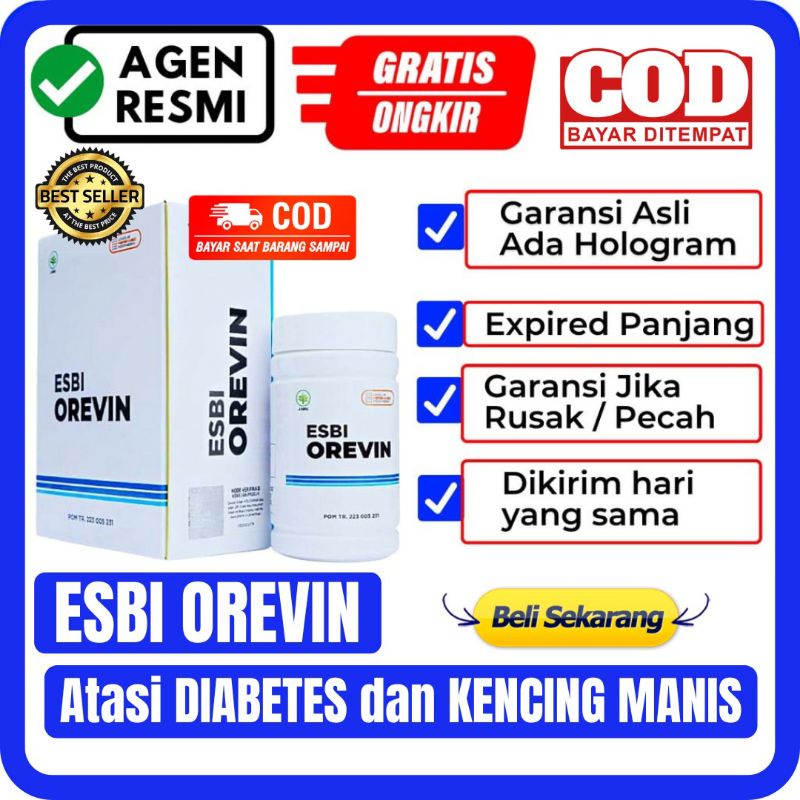 

[ ] - KAPSUL ESBI OREVIN Isi 50 ESBIOREVIN Mengatasi Diabetes Kencing Manis & Penurun Kadar Gula Darah