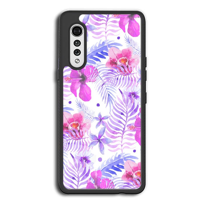 Hardcase Casing Hp Case LG Velvet V60 V50 V40 ThinQ 5G Floral Flower Pattern YD0357