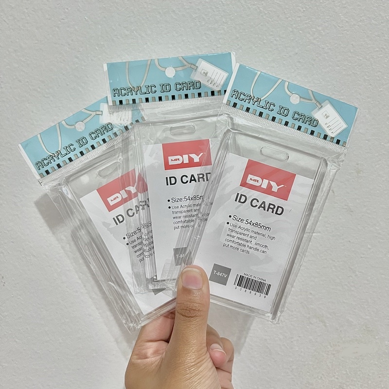 Photocard Acrylic Holder Transparant ID Card Mr DIY KPOP