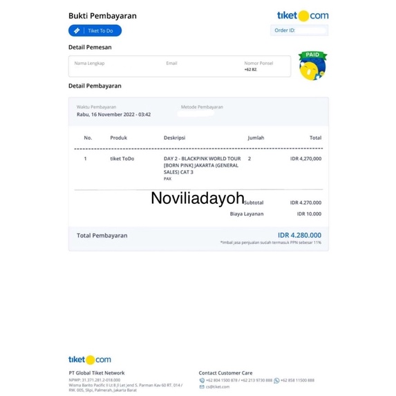 Jual Tiket Konser Blackpink (day 2 di Jakarta) Shopee Indonesia