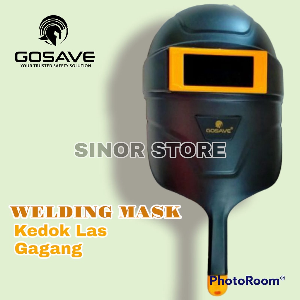 Kedok las gagang topeng las pegang pelindung las welding mask