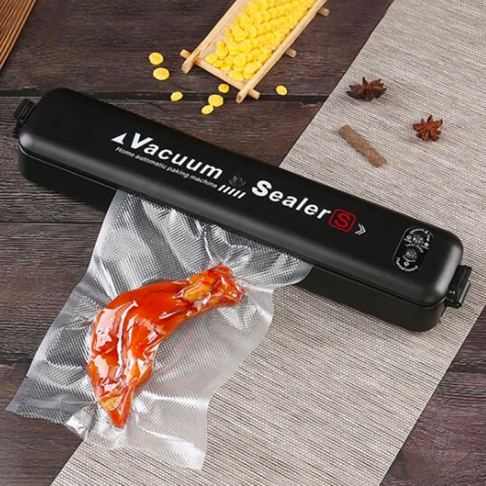 Vacuum Sealer Elektrik Plastik Pembungkus Makanan 220V 90W - F090021 - 7RHX8EBK Black