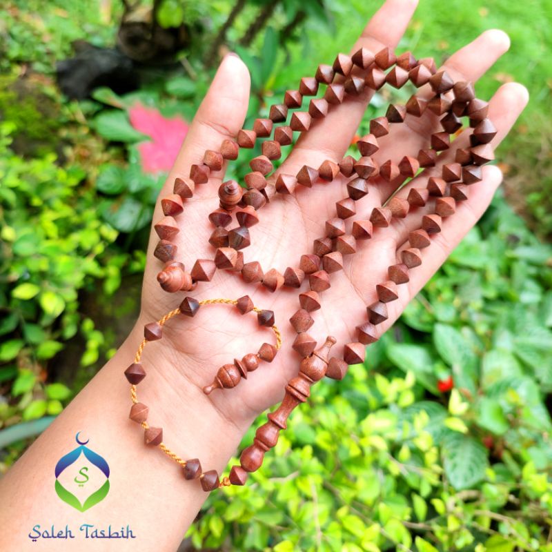 Tasbih Setigi Wulung Motif Wajik Size 8mm/Tasbih Muslim 99Butir