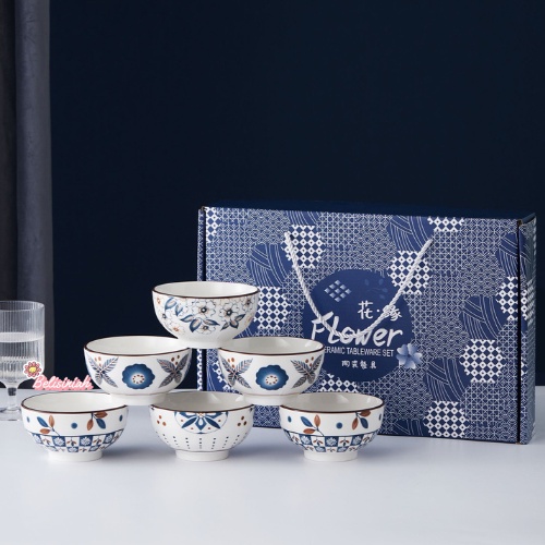 SOUVENIR MANGKOK SET ISI 2 KERAMIK / MANGKOK JEPANG