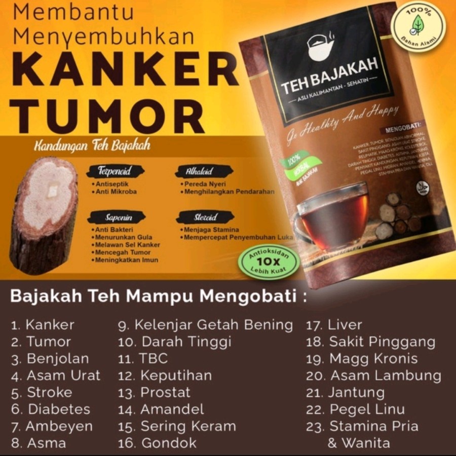 

teh bajakah sehatin asli kalimantan kayu bajakah herbal