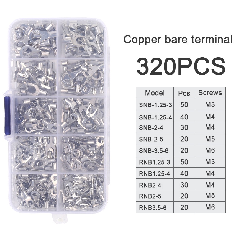 Set 320pcs Tang Crimp Skun Connector Kabel Terminal Multifungsi-SC6-26