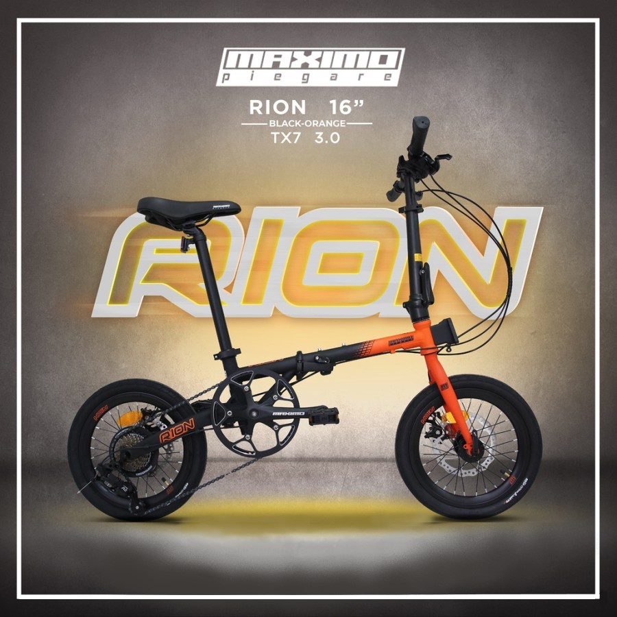 Sepeda Lipat Rion Fold MAXIMO Piegare TX7 3.0 16 inch