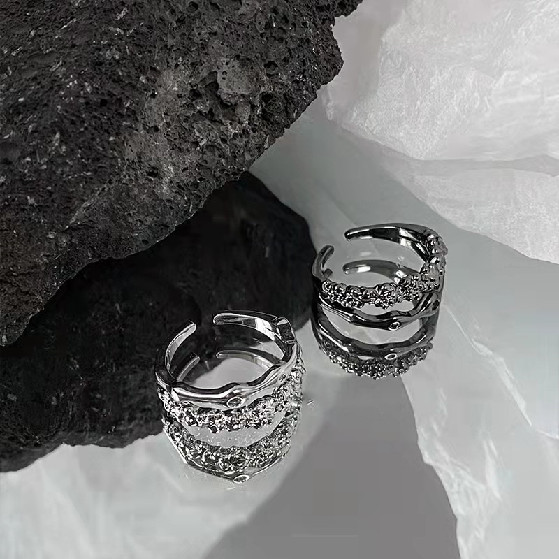 Cincin Zircon Ganda Dapat Disesuaikan Untuk Aksesoris