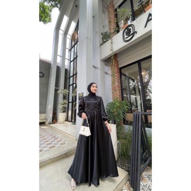 KALLEYA SILK DRESS / GAMIS KONDANGAN WANITA / GAMIS MODERN TERBARU / GAMIS PESTA TERLARIS