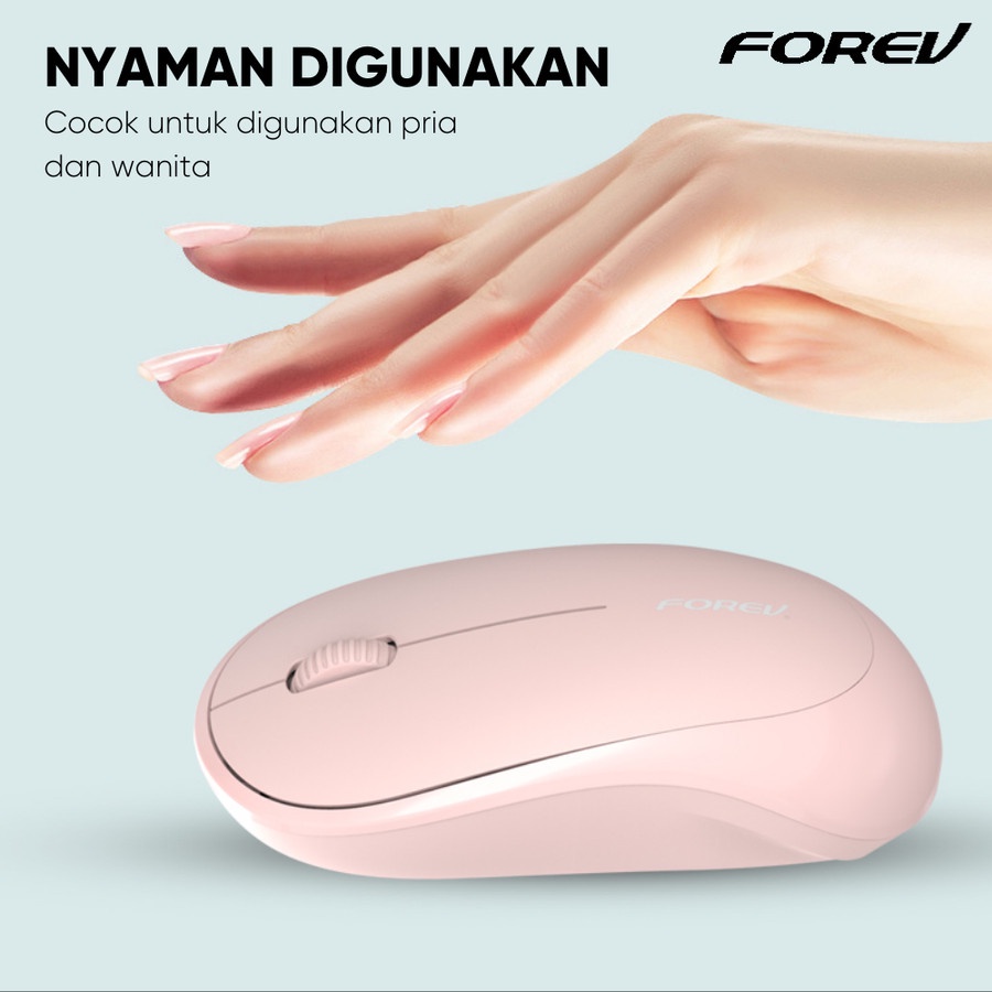 Mouse Wireless Forev FV185 2.4G Ergonomic Gaming Up to 1600DPI