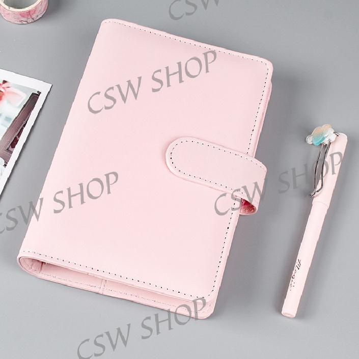 

NEW Macaron PU Leather Notebook Binder A5 Album Binder 6 Lubang ❁ 880