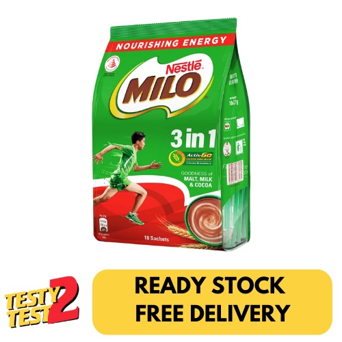 

Milo 3 in 1 Instant Chocolate Malt with Milk- Regular 18 x 27g
