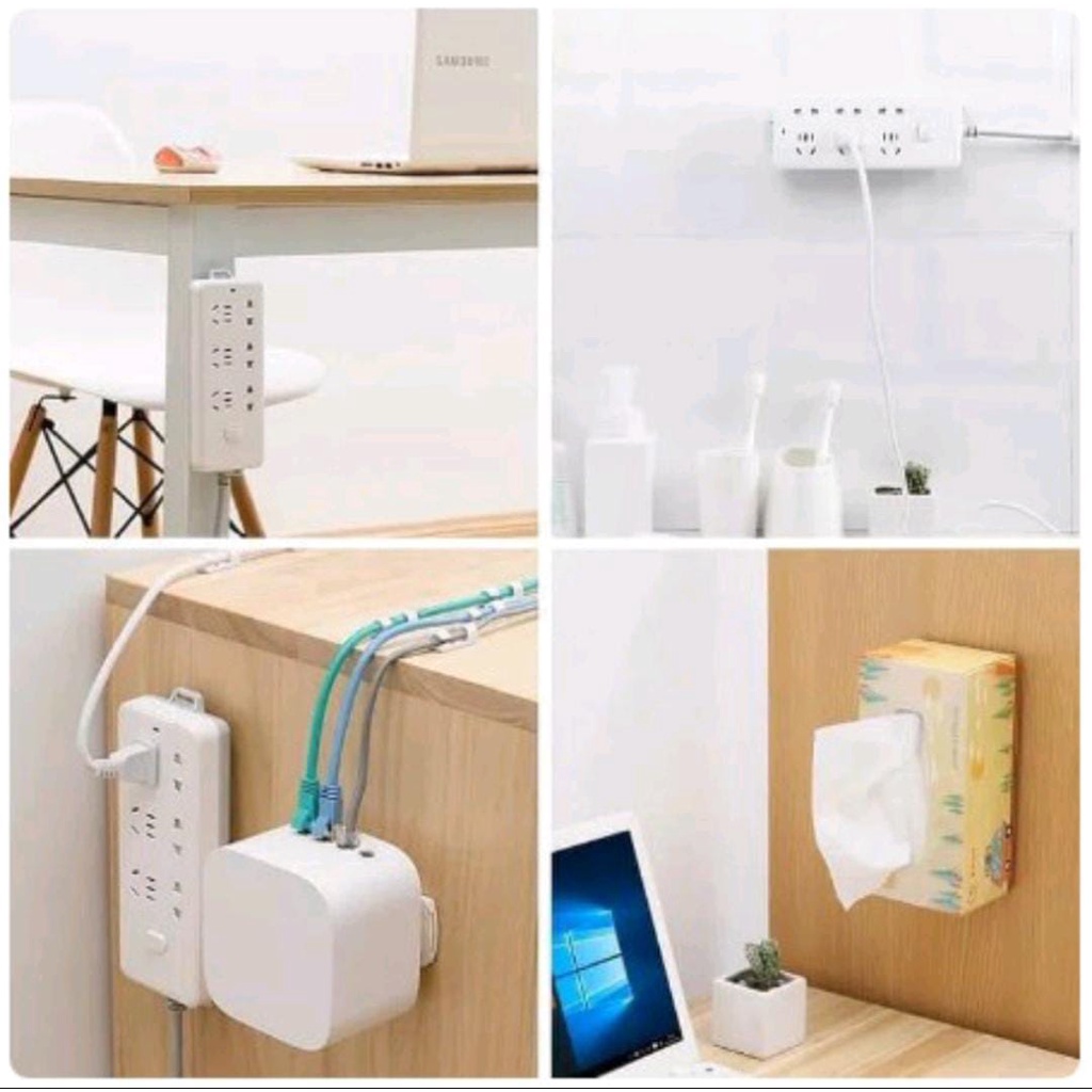 Holder Stop Kontak Gantungan Tempel Socket Hook Fixator