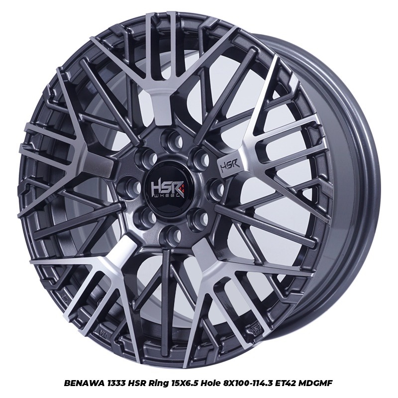 Pelek mobil racing BENAWA HSR R15 Hatchback : Toyota Yaris, Mazda2, Honda Jazz, Suzuki Swif