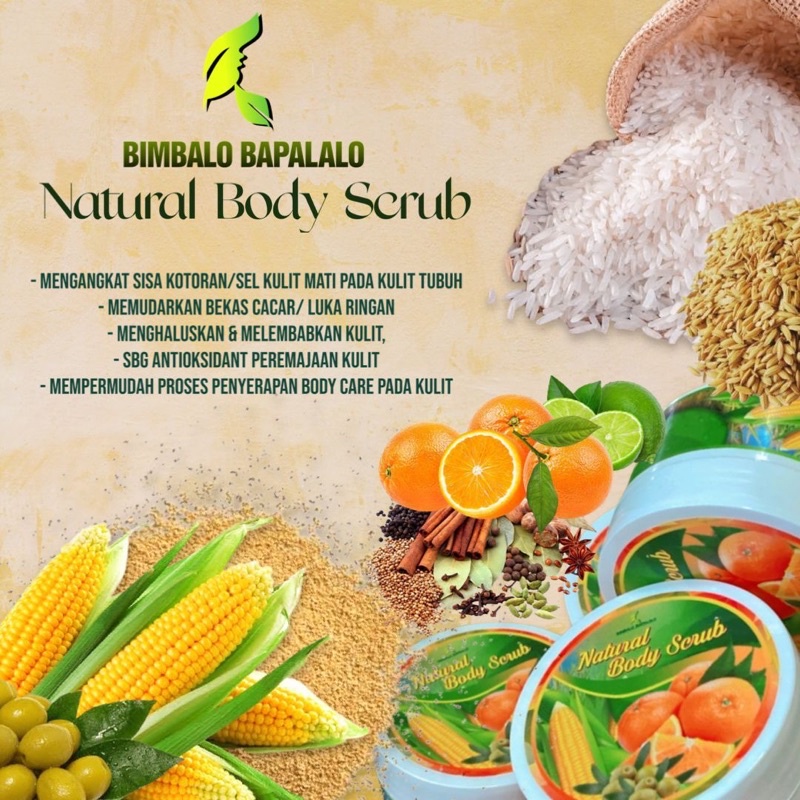 BIMBALO BAPALALO NEW NATURAL BODY SCRUB