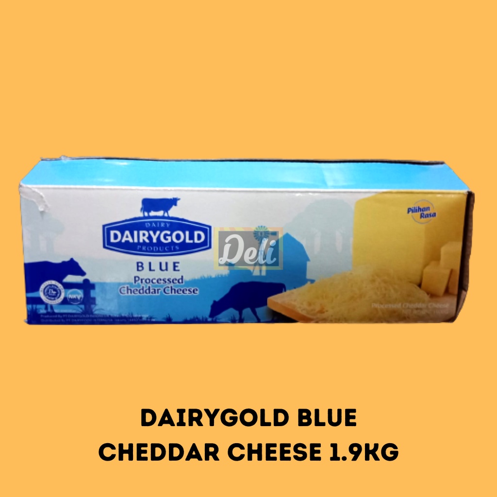 

Dairygold Blue Keju Cheddar Blok 1.9kg/Dairygold Blue Cheddar Cheese Blok 1,9kg