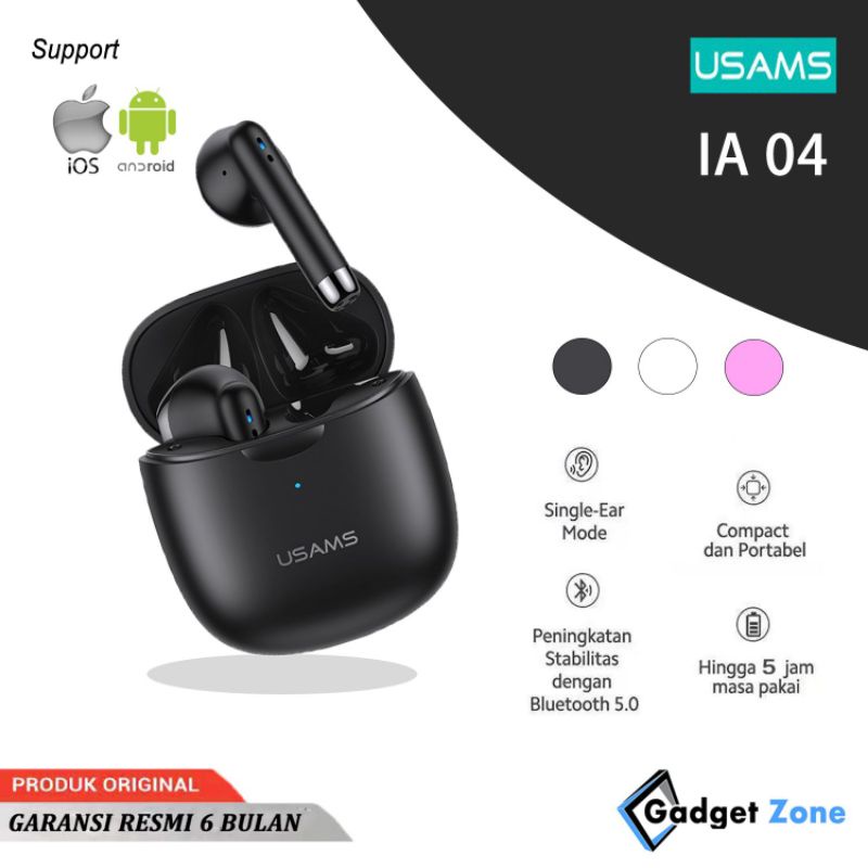 USAMS IA04 Bluetooth 5.0 True Wireless Earbuds TWS