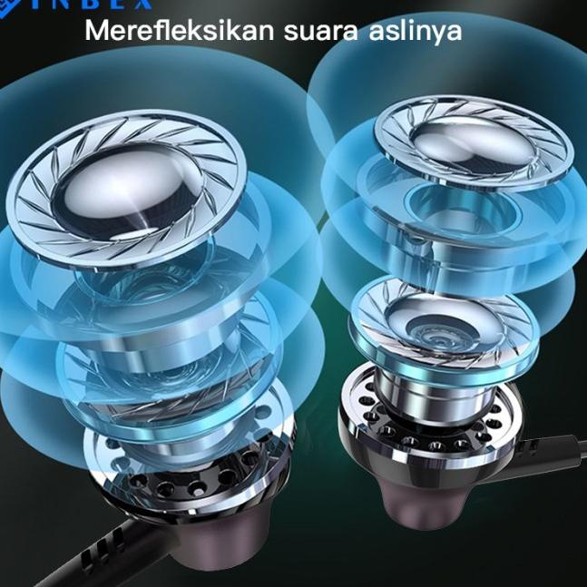 INBEX 1.2m Wired Earphone Semi In Ear Headset Super Bass/+mini bag