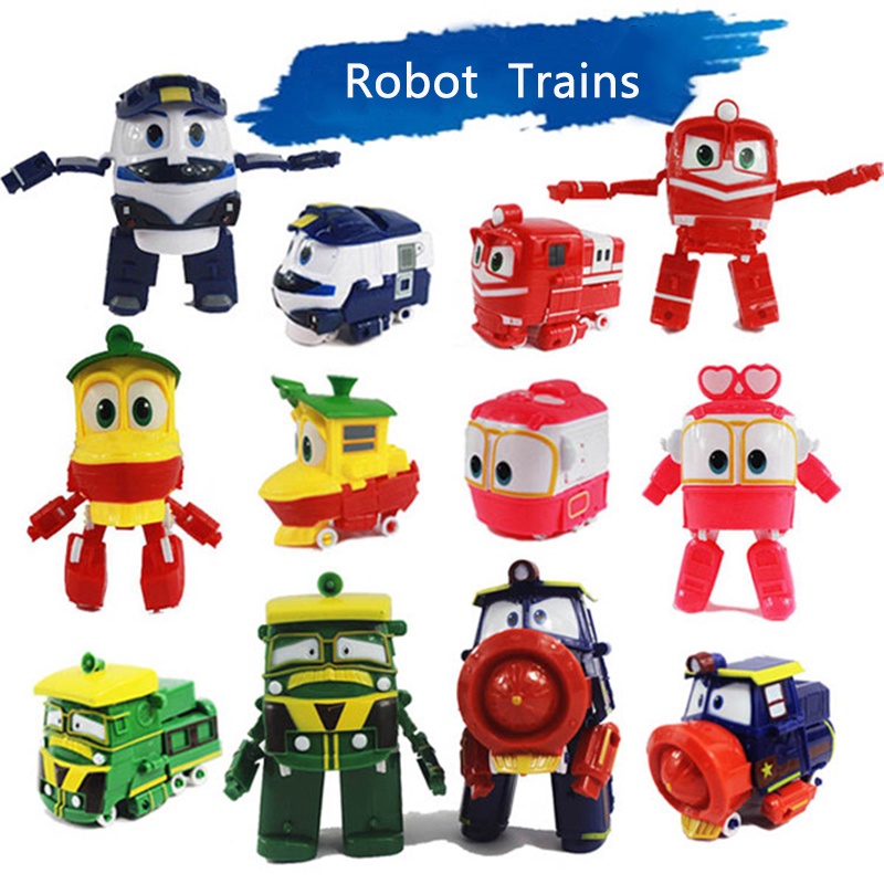 Must-have Robot Trains Rt Kay Transformer Train Figure Mainan Animasi Korea