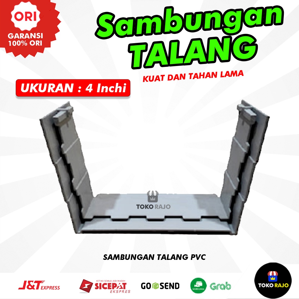 Tutup Talang Sambungan Gantungan Talang PVC 4 Inch