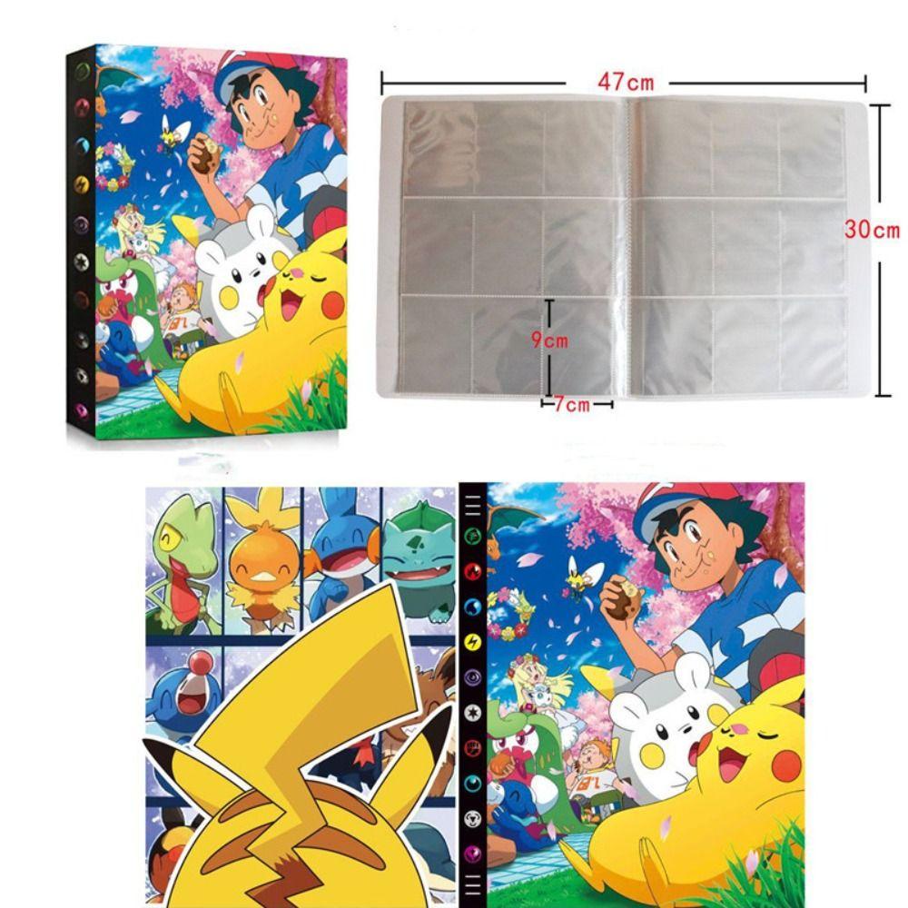 [Elegan] Kartu Pokmon Buku Album Anak Hadiah Koleksi Kartu Mainan Anak Penyimpanan Foto Anime Map Game 9saku 540kartu Album Foto Organizer Game Cards Collection