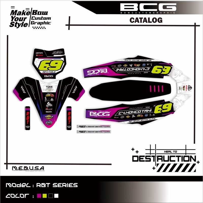DECAL BEBEK RBT JUPITER Z X KTM 85/250