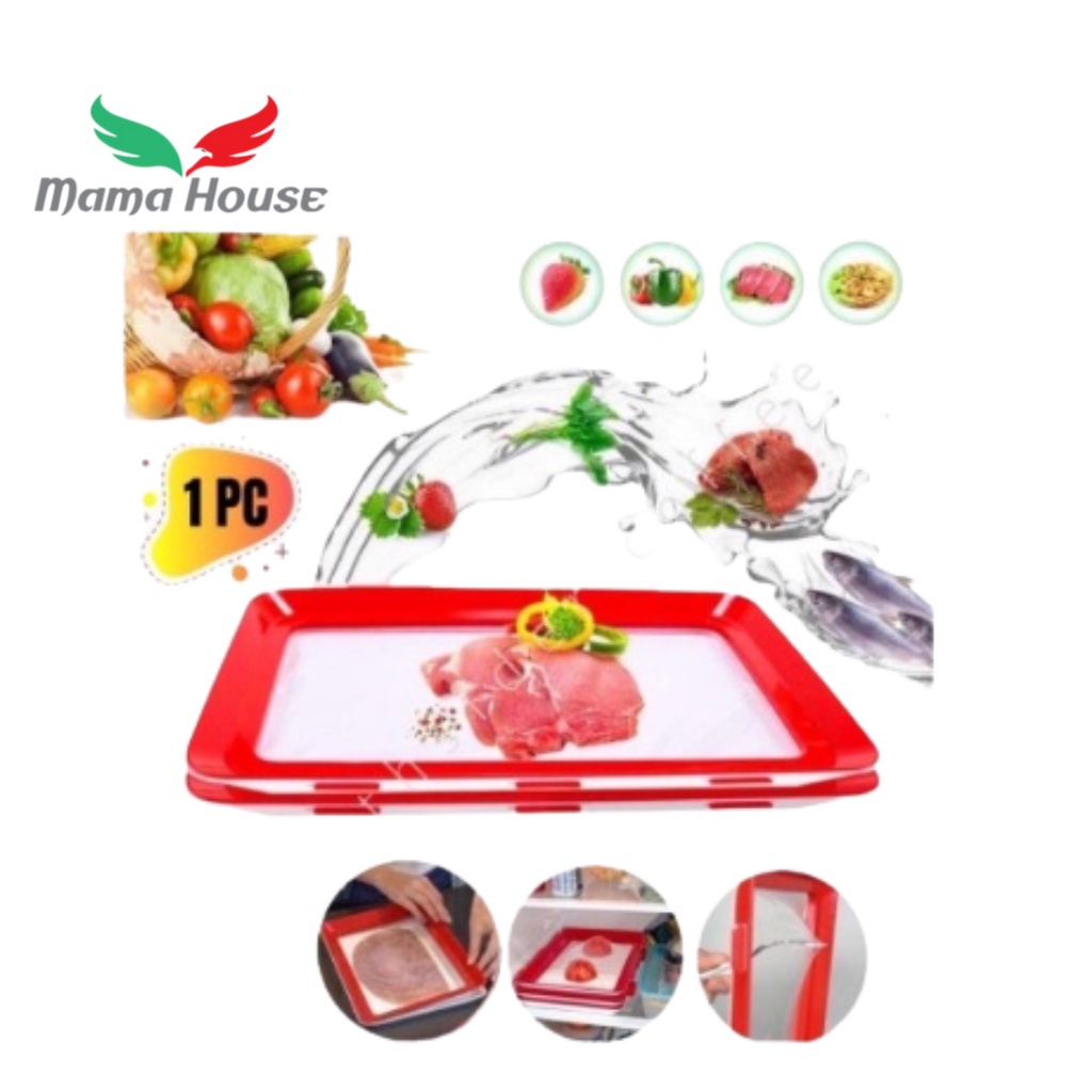 [MH] Tempat Penyimpanan Makanan Press Plastik Vacum Try Food Storage