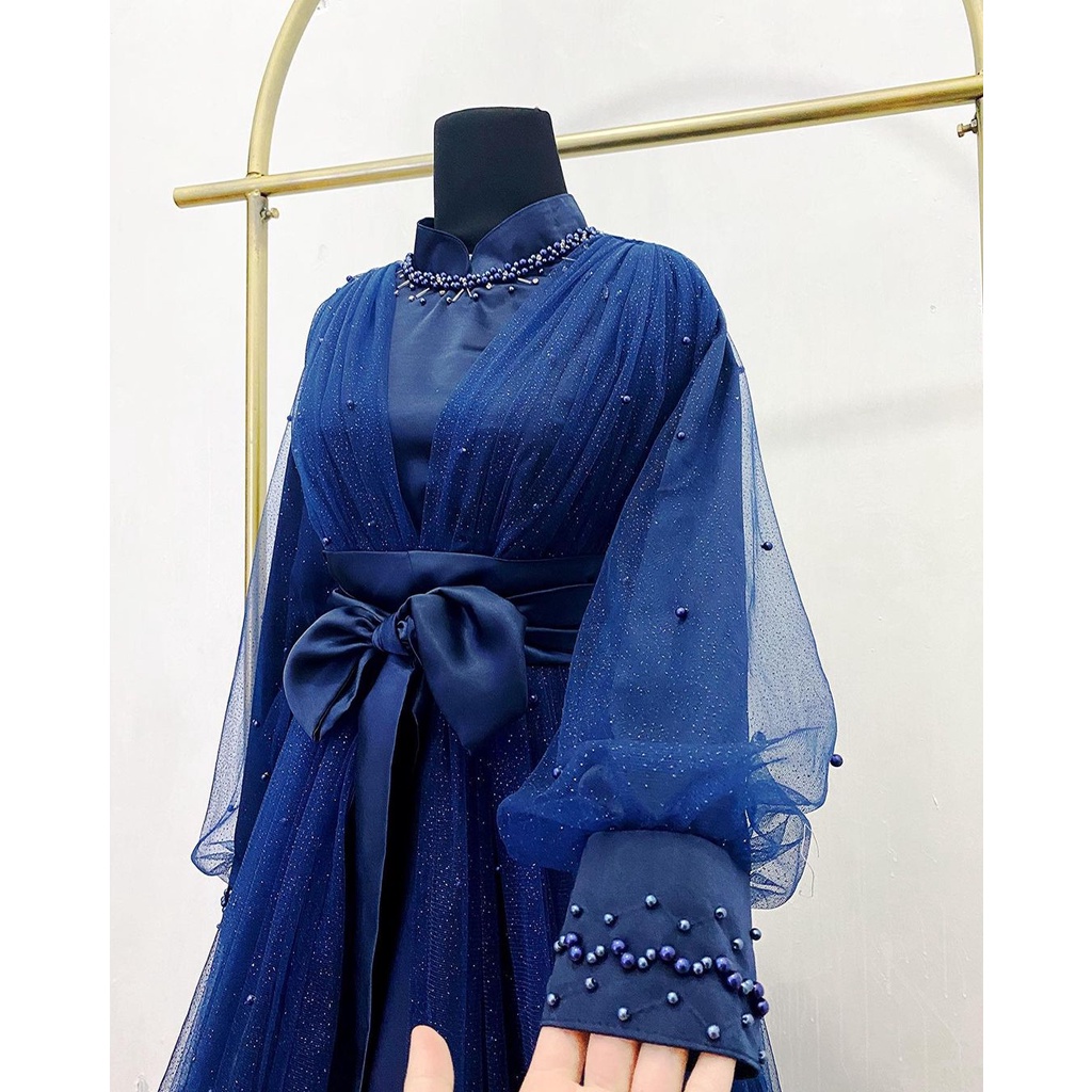 Shofiya Dress Pearl in Navy