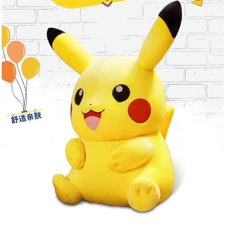 Mainan Boneka Pokemon Pikachu Bahan Plush Untuk Hadiah Natal Anak